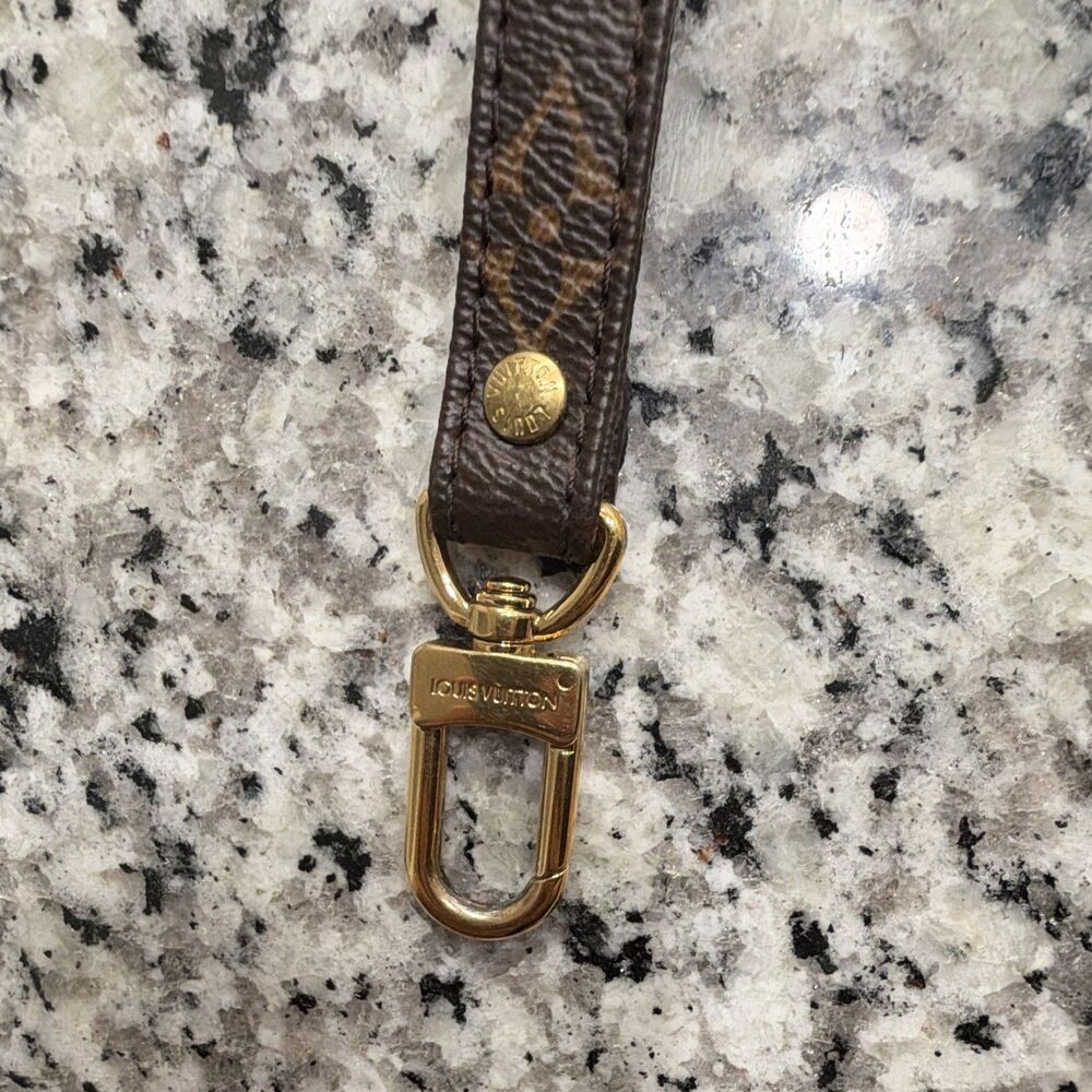 Authentic Louis Vuitton Monogram Canvas 16mm Adjustable Shoulder Strap Pristine - Picture 6 of 16